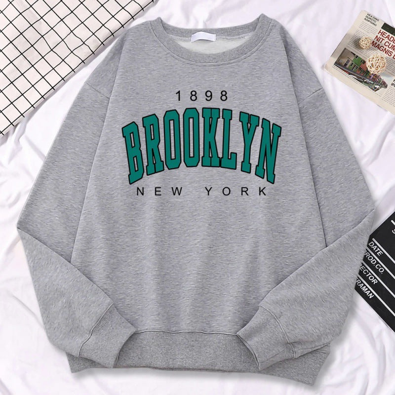 Trendy Casual Womens Sweatshirts 1898 Brooklyn