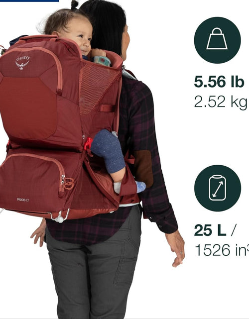 Load image into Gallery viewer, Osprey Poco LT Child Carrier Starry Black O/S
