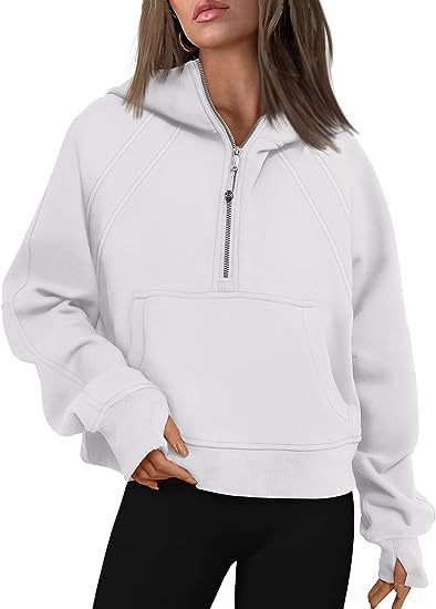 Load image into Gallery viewer, Zipper Hoodies Sweatshirts With Pocket Loose Sport Tops Long Sleeve Pullover Sweaters Winter Fall Outfits Women Clothing
