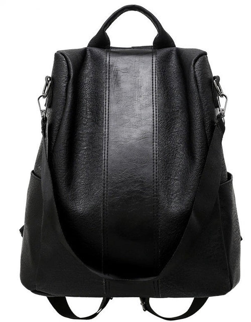 Load image into Gallery viewer, Women Backpack Waterproof Nylon Anti-theft Rucksack Lightweight Shoulder Bag, Medium Black or Brown
