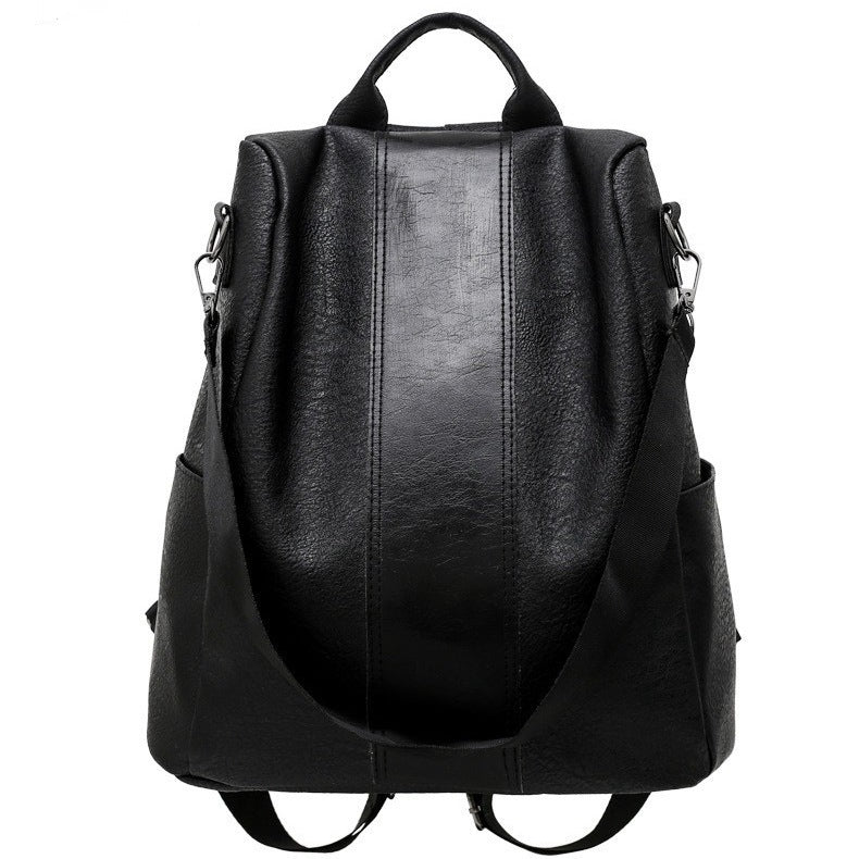 Women Backpack Waterproof Nylon Anti-theft Rucksack Lightweight Shoulder Bag, Medium Black or Brown