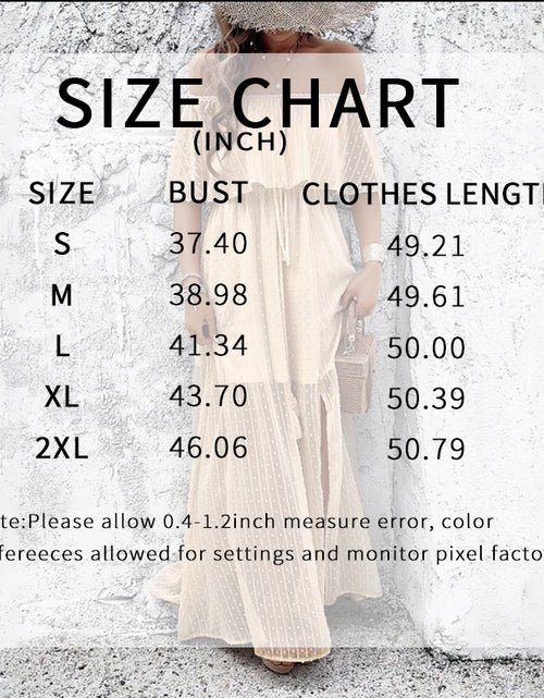 Load image into Gallery viewer, Womens Off The Shoulder Ruffle Party Dresses Side Split Beach Maxi Dress
