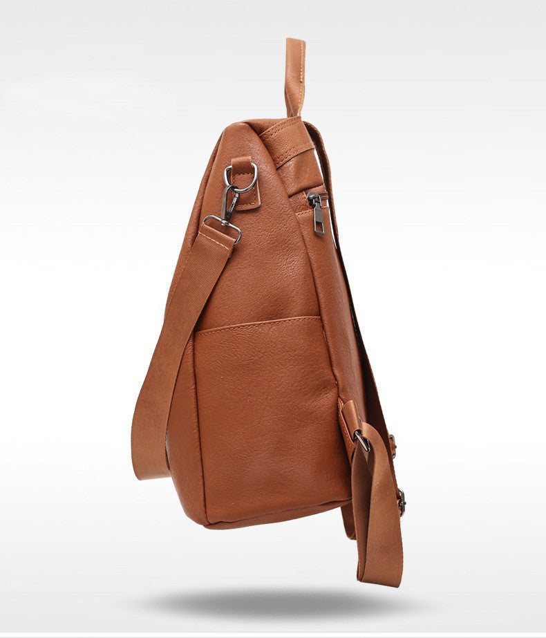 Women Backpack Waterproof Nylon Anti-theft Rucksack Lightweight Shoulder Bag, Medium Black or Brown