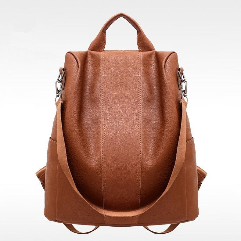 Women Backpack Waterproof Nylon Anti-theft Rucksack Lightweight Shoulder Bag, Medium Black or Brown