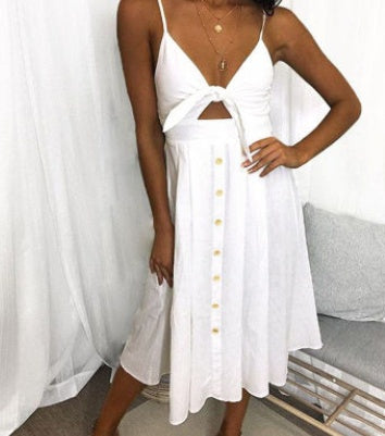 Load image into Gallery viewer, Women Summer Dresses Sleeveless Backless Strap Long Close-fitting Sheath Female Party Evening Dresses Vestidos

