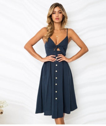 Load image into Gallery viewer, Women Summer Dresses Sleeveless Backless Strap Long Close-fitting Sheath Female Party Evening Dresses Vestidos

