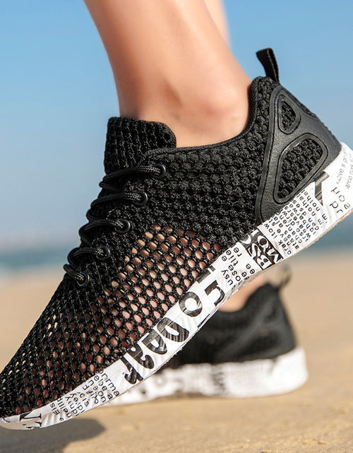 Load image into Gallery viewer, Casual Men&#39;s Shoes Breathable Sneakers Match Hollow Lace Board Shoes
