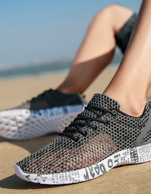 Load image into Gallery viewer, Casual Men&#39;s Shoes Breathable Sneakers Match Hollow Lace Board Shoes
