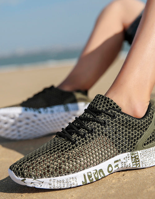 Load image into Gallery viewer, Casual Men&#39;s Shoes Breathable Sneakers Match Hollow Lace Board Shoes
