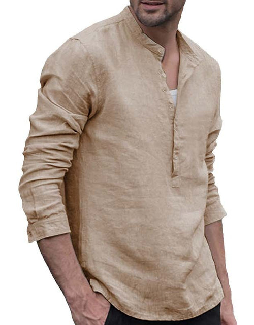Load image into Gallery viewer, Plaid Collar Tops Turn Down Men Shirts Clothing
