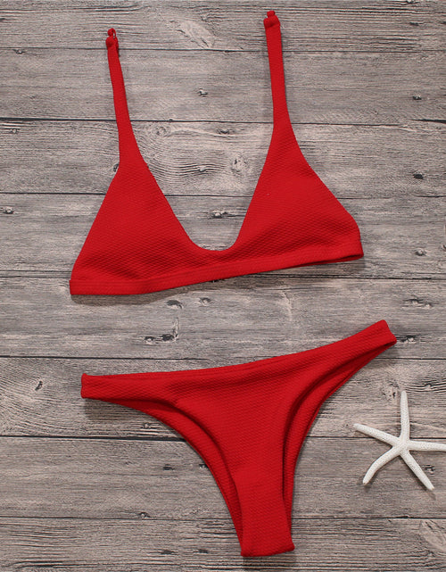 Load image into Gallery viewer, Sexy Bikinis Women Swimsuit Solid Bathing Swim Suit Bikini Set Swimwear Bikini Beachwear
