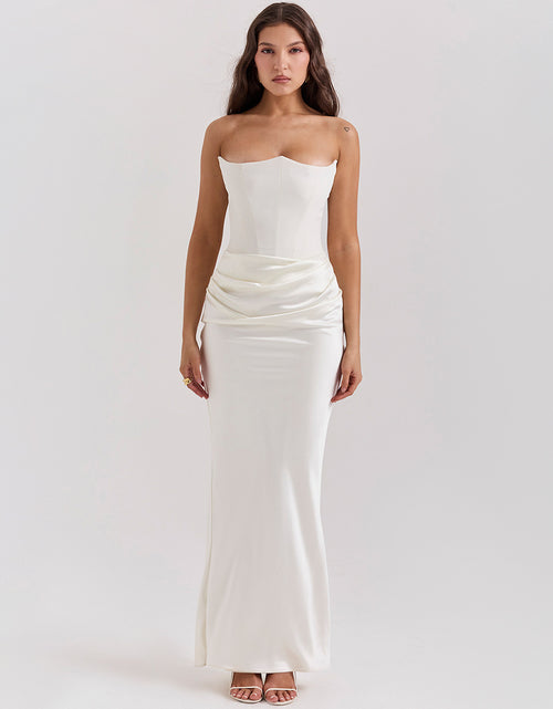 Load image into Gallery viewer, Slim Tube Top Long Dress Sexy Fashion Bandeau Backless Party Evening Dresses For Women Clothing
