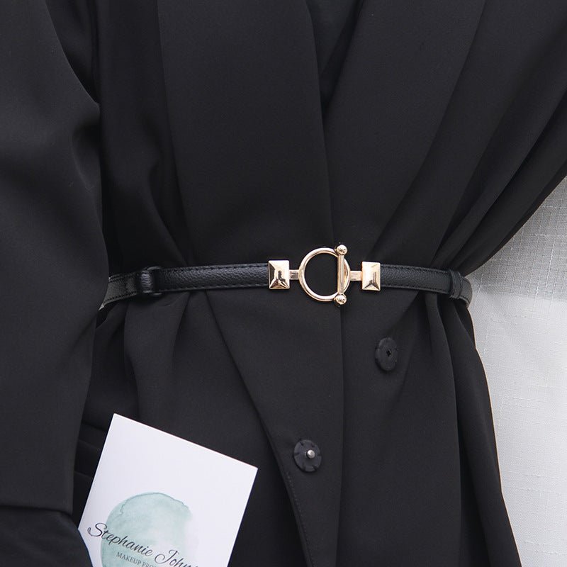 Decorative Jeans All-match Waist Dress Sophisticated Type Thin Belt