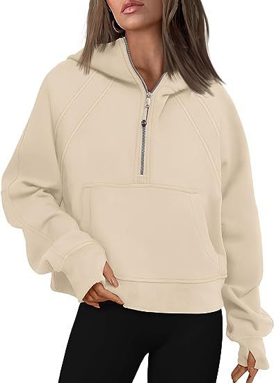Load image into Gallery viewer, Zipper Hoodies Sweatshirts With Pocket Loose Sport Tops Long Sleeve Pullover Sweaters Winter Fall Outfits Women Clothing
