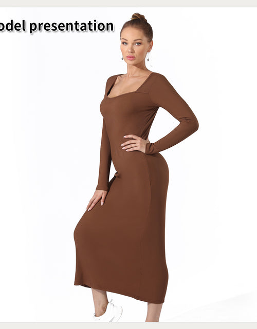 Load image into Gallery viewer, Women&#39;s Fashion Simple Solid Color Dress
