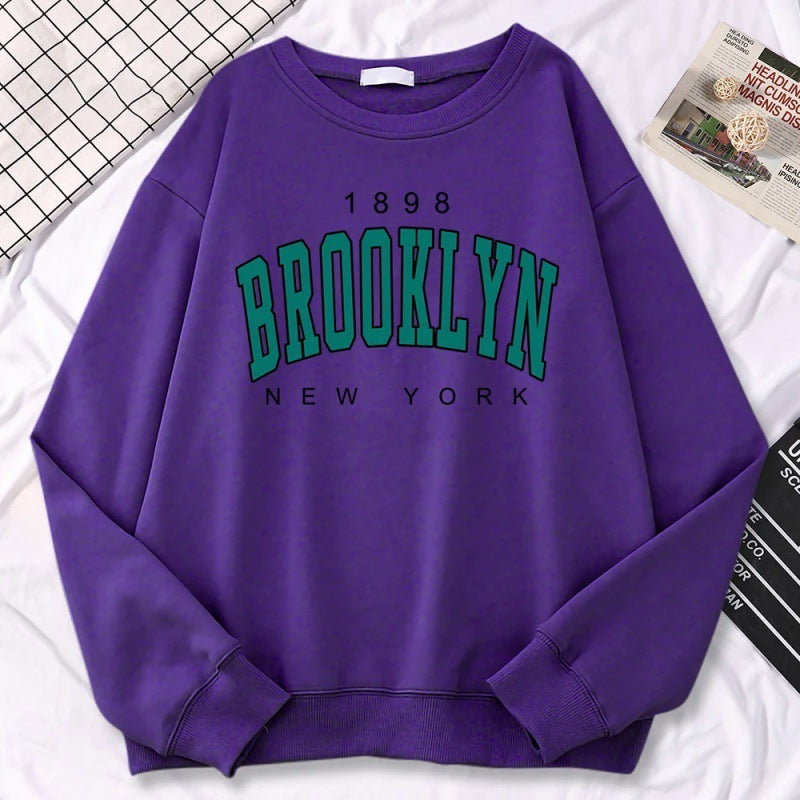 Trendy Casual Womens Sweatshirts 1898 Brooklyn