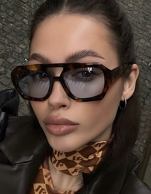 Load image into Gallery viewer, Big Frame Leopard Sunglasses Summer Sunshade Beach Vacation Glasses
