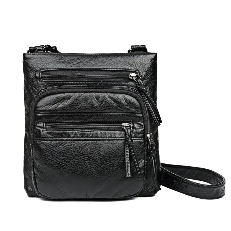 Mini Washable Leather Crossbody Bag for Smartphones