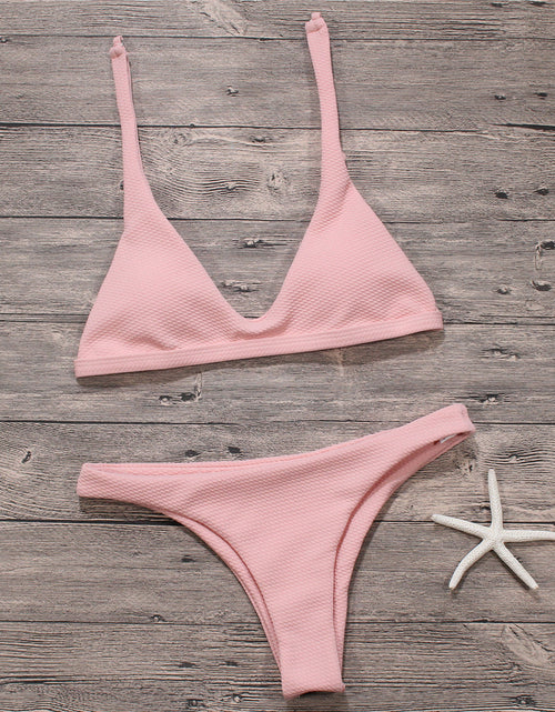 Load image into Gallery viewer, Sexy Bikinis Women Swimsuit Solid Bathing Swim Suit Bikini Set Swimwear Bikini Beachwear
