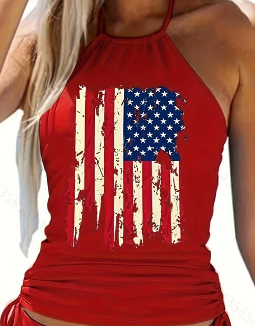 Load image into Gallery viewer, Women&#39;s Two-piece Casual Swimsuit P125 Red
