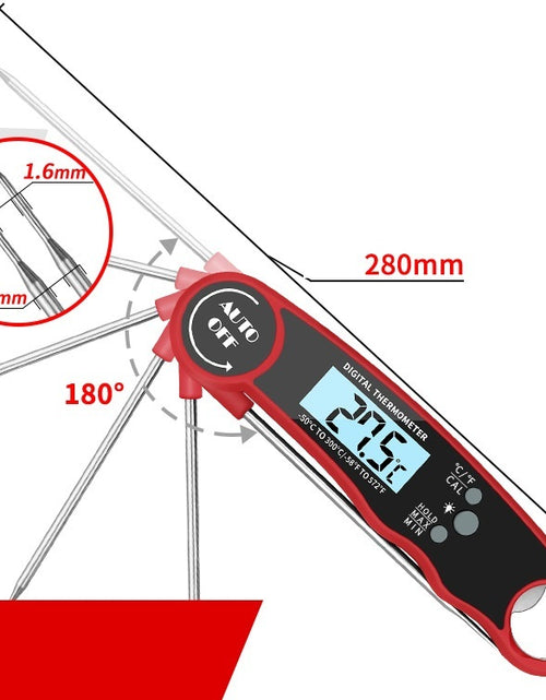 Load image into Gallery viewer, Folding Kitchen Food Thermometer Electronic Food Grill Thermometer
