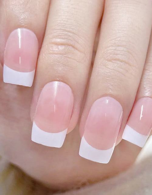 Load image into Gallery viewer, French Style Removable Press-On Nail Tips - 24 Pieces
