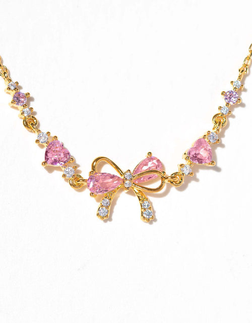 Load image into Gallery viewer, Cute Sweet Bracelet Loving Heart Zircon Bowknot Bracelet
