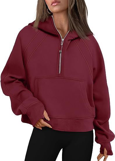 Load image into Gallery viewer, Zipper Hoodies Sweatshirts With Pocket Loose Sport Tops Long Sleeve Pullover Sweaters Winter Fall Outfits Women Clothing
