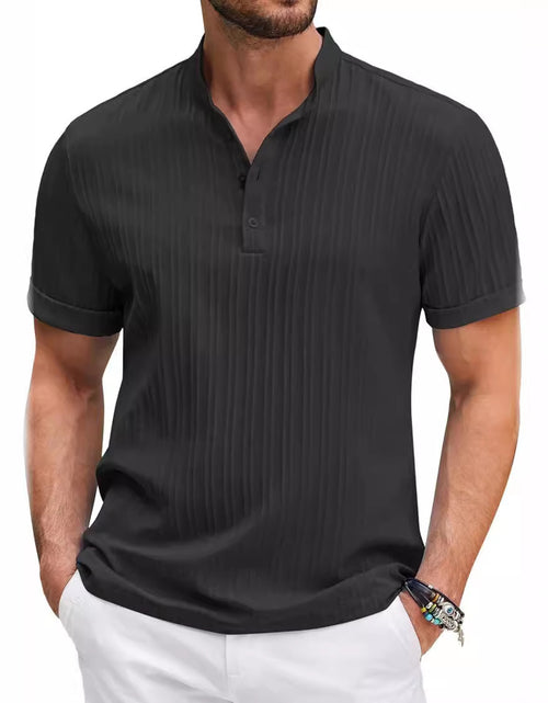 Load image into Gallery viewer, New Men&#39;s Retro Cotton And Linen Stripes Loose Shirt
