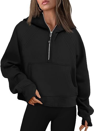 Load image into Gallery viewer, Zipper Hoodies Sweatshirts With Pocket Loose Sport Tops Long Sleeve Pullover Sweaters Winter Fall Outfits Women Clothing
