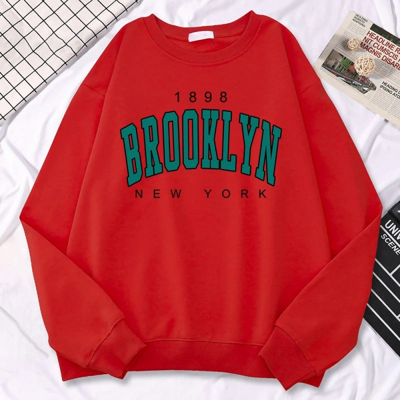 Trendy Casual Womens Sweatshirts 1898 Brooklyn