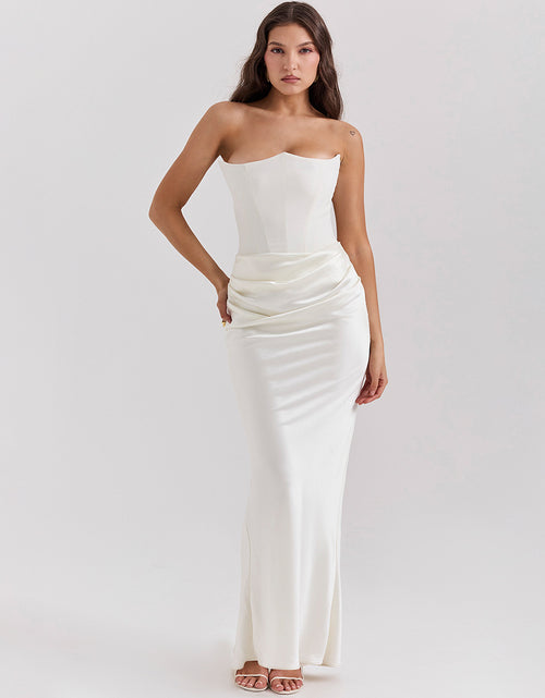 Load image into Gallery viewer, Slim Tube Top Long Dress Sexy Fashion Bandeau Backless Party Evening Dresses For Women Clothing
