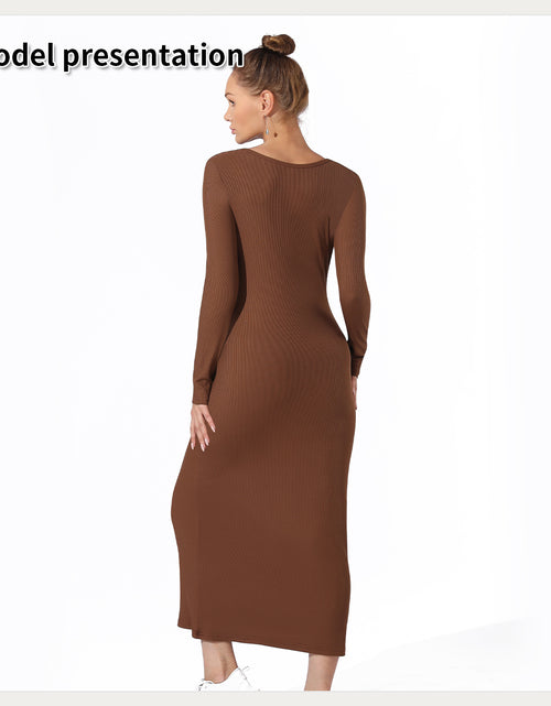 Load image into Gallery viewer, Women&#39;s Fashion Simple Solid Color Dress
