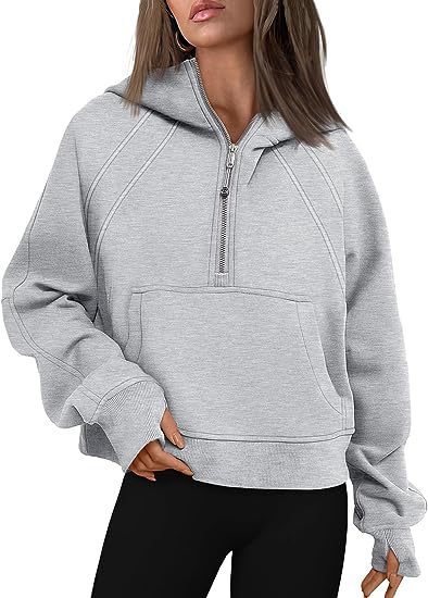 Load image into Gallery viewer, Zipper Hoodies Sweatshirts With Pocket Loose Sport Tops Long Sleeve Pullover Sweaters Winter Fall Outfits Women Clothing
