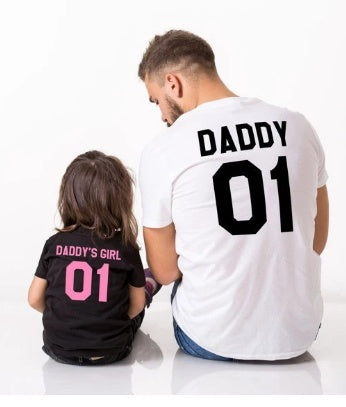 Load image into Gallery viewer, Pink word parent-child family outfit
