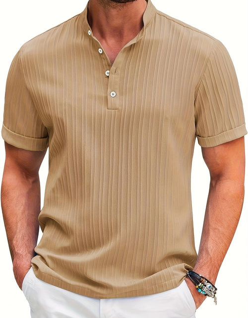 Load image into Gallery viewer, New Men&#39;s Retro Cotton And Linen Stripes Loose Shirt
