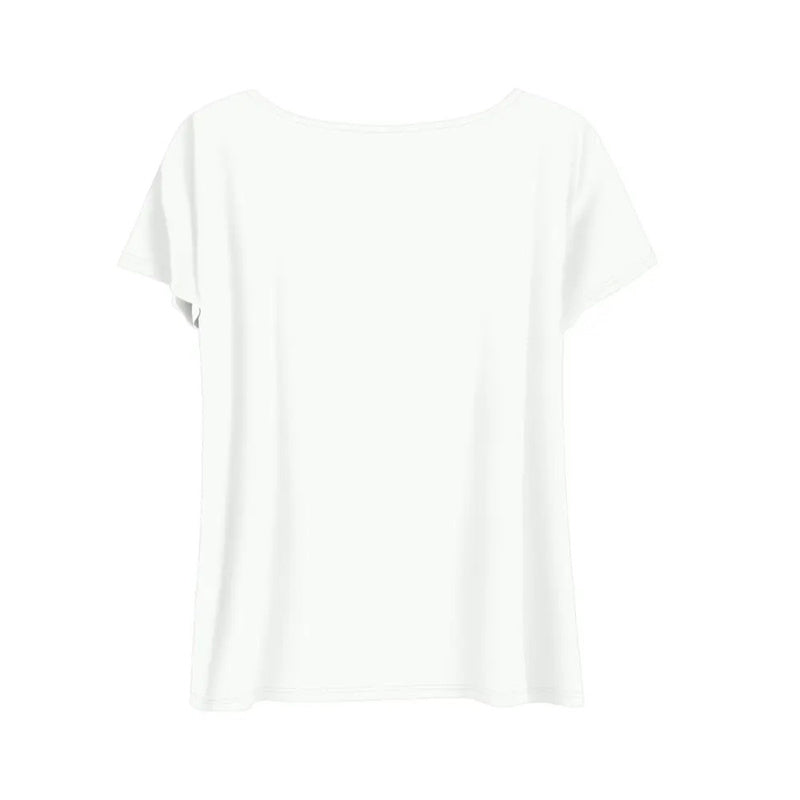 Women's Round Neck Short Sleeve T-Shirt With Letter Print, Casual Summer Top