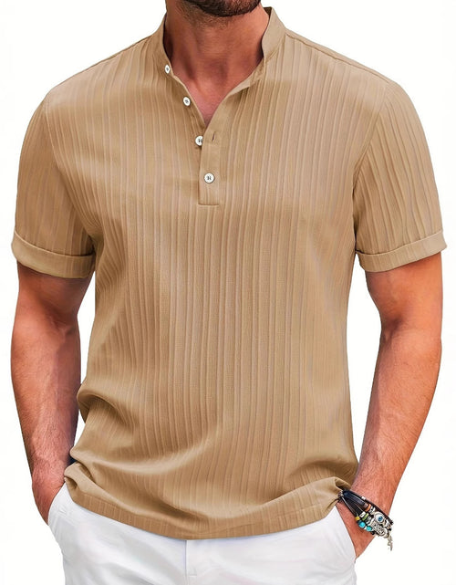 Load image into Gallery viewer, New Men&#39;s Retro Cotton And Linen Stripes Loose Shirt
