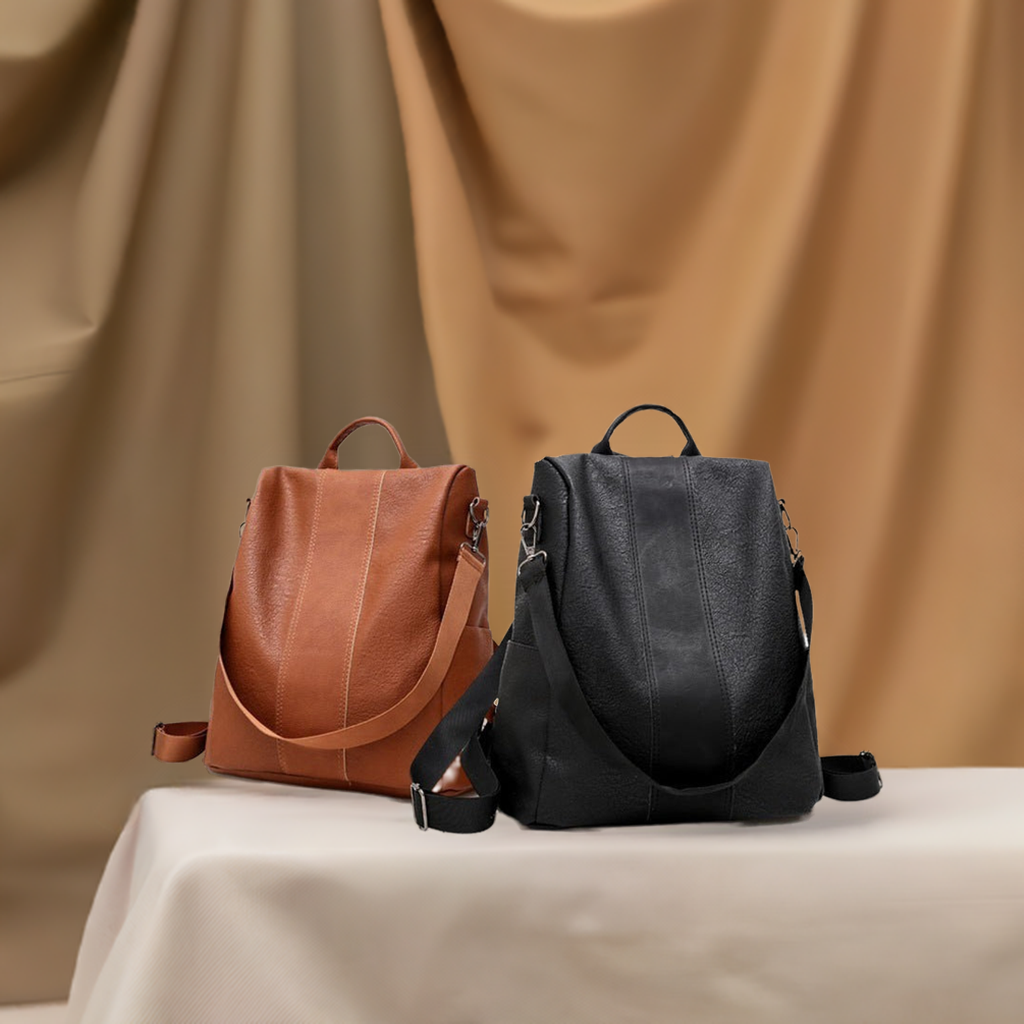 Women Backpack Waterproof Nylon Anti-theft Rucksack Lightweight Shoulder Bag, Medium Black or Brown