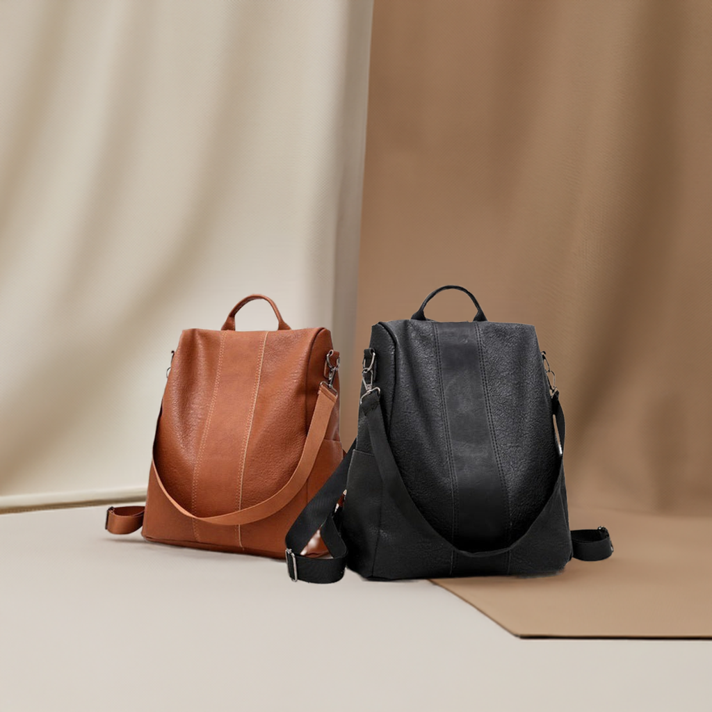 Women Backpack Waterproof Nylon Anti-theft Rucksack Lightweight Shoulder Bag, Medium Black or Brown
