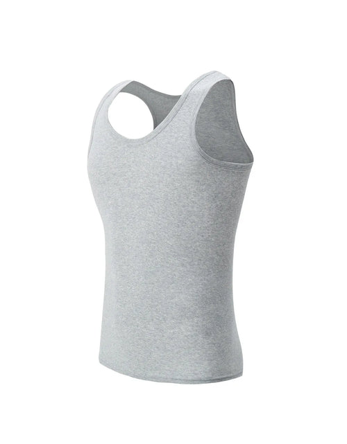 Load image into Gallery viewer, 1/3 Pack Four Seasons Men&#39;s Cotton Joker Vest Teenagers Simple Fit Sports Fitness T-shirt Middle-aged Casual Sleeveless Shirt

