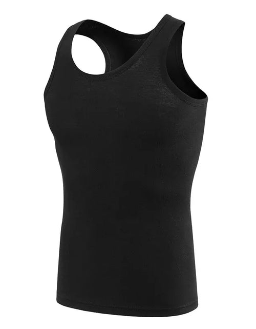 Load image into Gallery viewer, 1/3 Pack Four Seasons Men&#39;s Cotton Joker Vest Teenagers Simple Fit Sports Fitness T-shirt Middle-aged Casual Sleeveless Shirt
