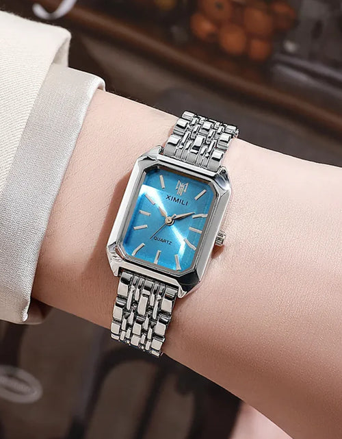 Load image into Gallery viewer, Women&#39;s Square Steel Strap Watch
