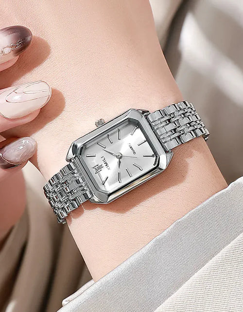 Load image into Gallery viewer, Women&#39;s Square Steel Strap Watch
