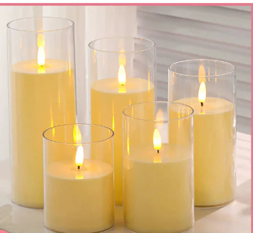Load image into Gallery viewer, USB Rechargeable LED Pillar Candles
