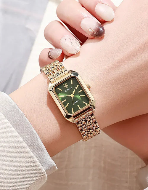 Load image into Gallery viewer, Women&#39;s Square Steel Strap Watch
