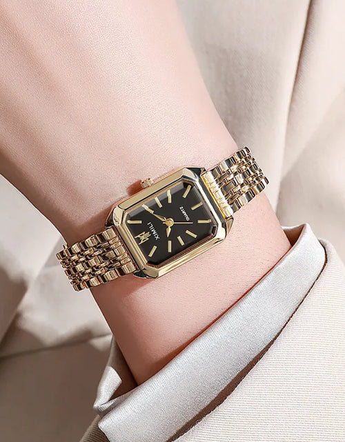 Load image into Gallery viewer, Women&#39;s Square Steel Strap Watch
