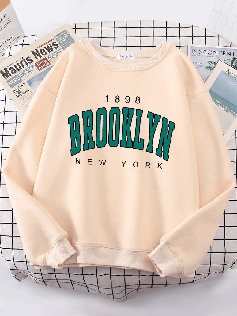Trendy Casual Womens Sweatshirts 1898 Brooklyn