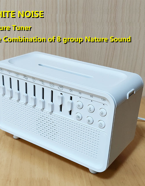 Load image into Gallery viewer, 3 In 1 Bluetooth Speaker White Noise Sleep Night Light Humidifier All-in-one Machine Free Combination Of 8 Group Nature Sound
