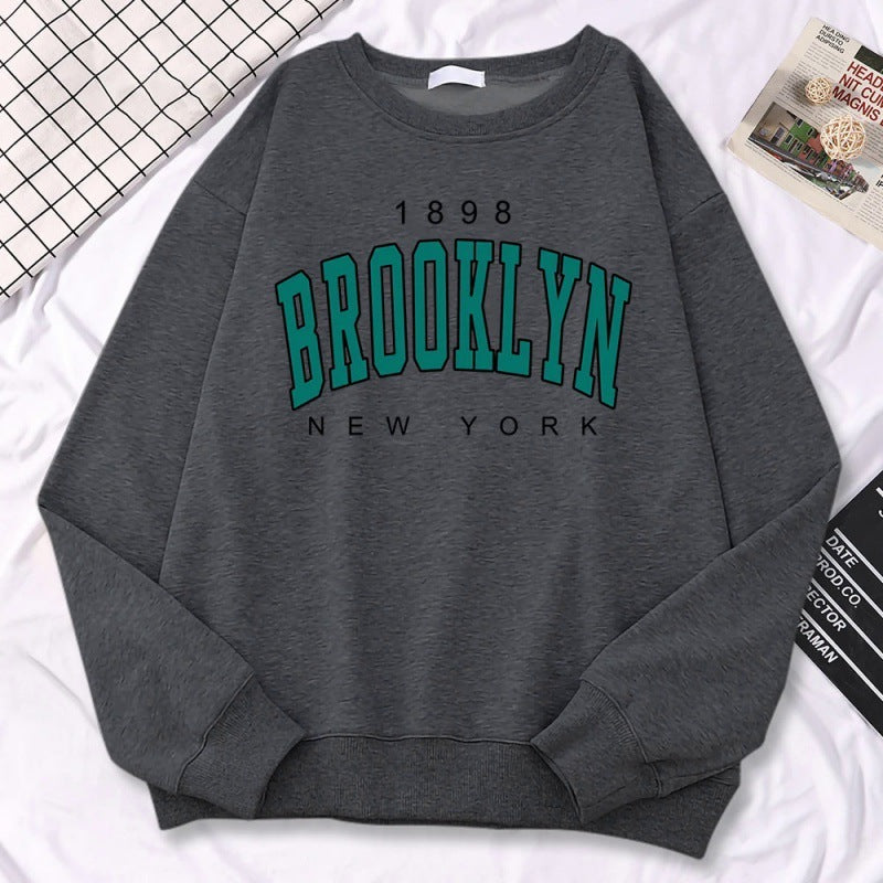 Trendy Casual Womens Sweatshirts 1898 Brooklyn